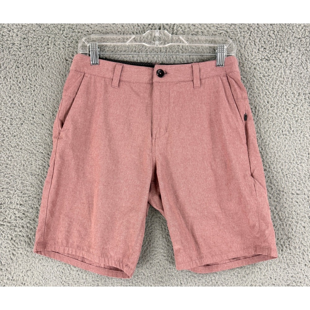 Vuori Aim Shorts Mens 28 Rose Pink Heathered V368 Performance Stretch Golf Chino